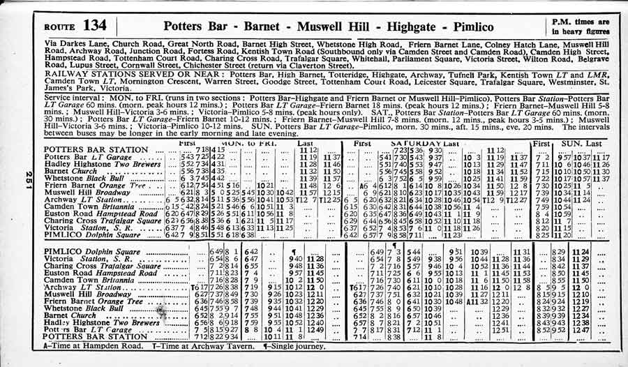 November 1958 first and last times