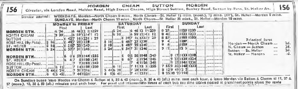 October 1934 first and last times