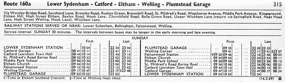 February 1969 first and last times