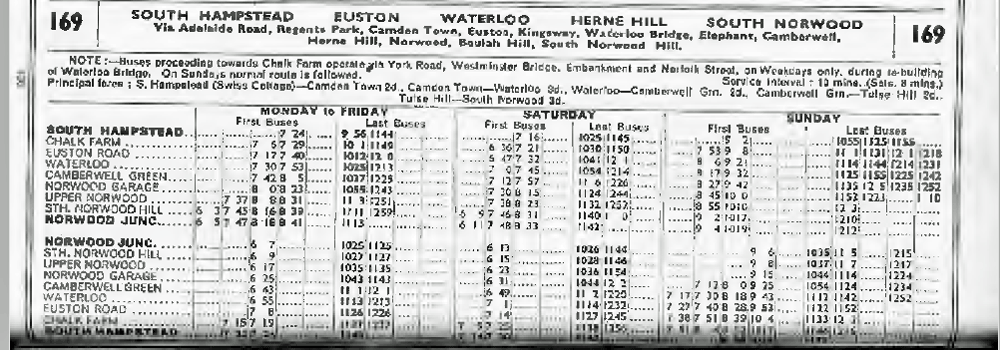 October 1934 first and last times