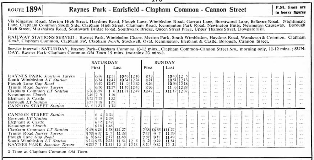 1951 first and last buses