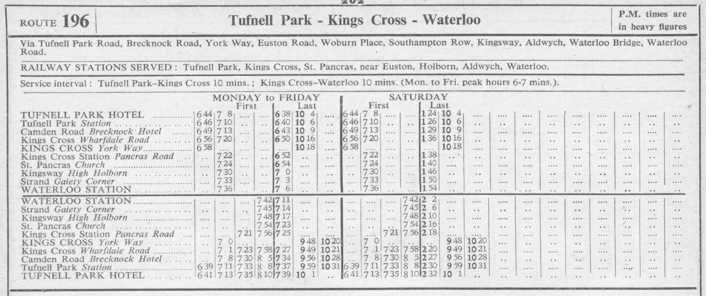 October 1950 first and last times