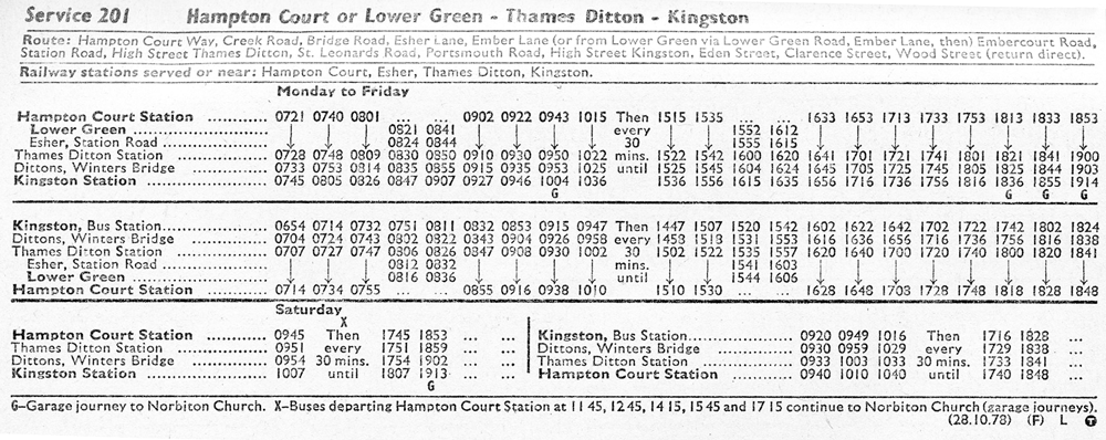 October 1978 times