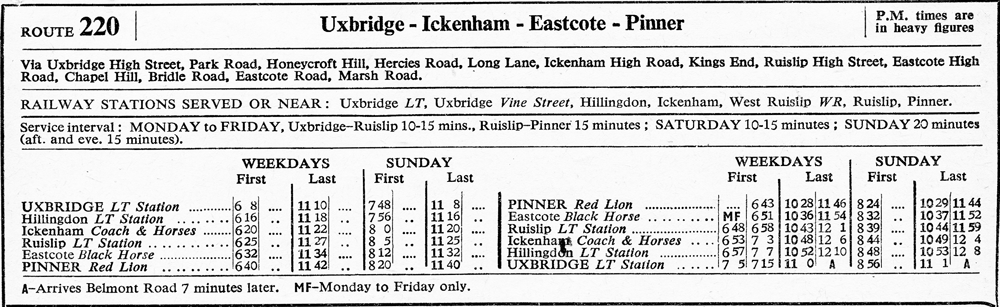 May 1954 first and last times