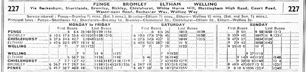 Oct 1934 first and last times