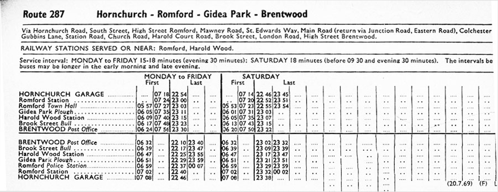 July 1969 first and last times
