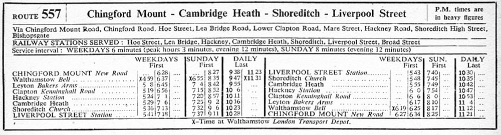 October 1943 first and last times