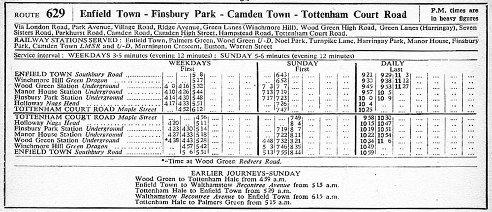 March 1943 first and last times