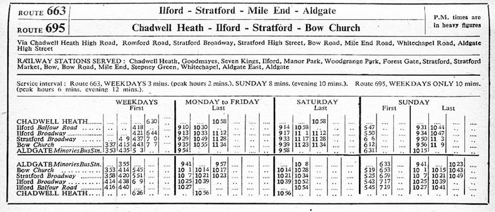 First and last times October 1943